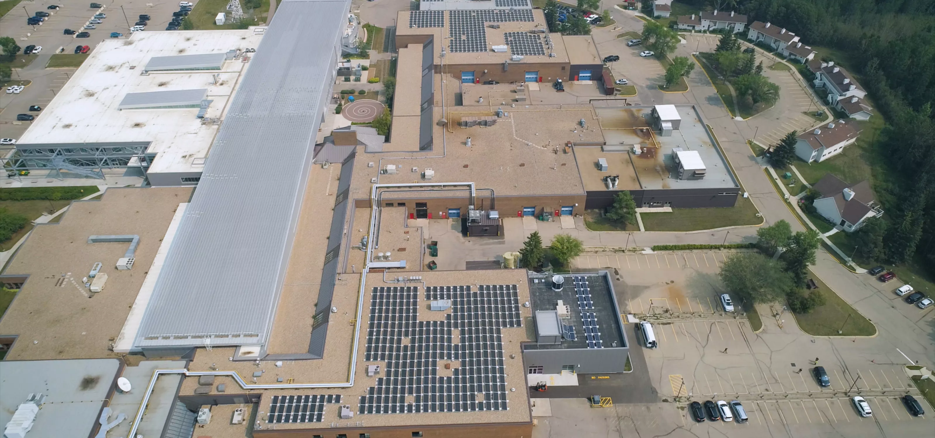Solar energy array on RDP's Rooftop
